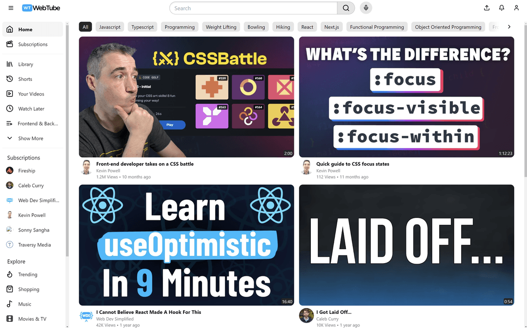 Youtube Clone Image